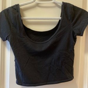 Black crop top